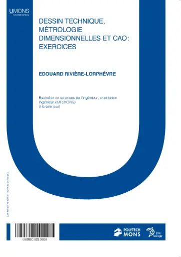 [I.GMEC.023.X00.I.pdf] (I.GMEC.023.X00.I) Dessin technique, métrologie dimensionnelle et CAO